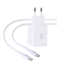 Ntech USB C Adapter 20W met USB C Kabel