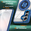 Ntech Magsafe Hoesje Geschikt voor Samsung Galaxy S26 Plus hoesje Transparant Blauw - Met kickstand Draaibare Ring Houder