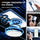 Ntech Magsafe Hoesje Geschikt voor Samsung Galaxy S26 Plus hoesje Transparant Blauw - Met kickstand Draaibare Ring Houder