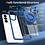 Ntech Magsafe Hoesje Geschikt voor Samsung Galaxy S26 Plus hoesje Transparant Blauw - Met kickstand Draaibare Ring Houder