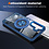 Ntech Magsafe Hoesje Geschikt voor Samsung Galaxy S26 Plus hoesje Transparant Blauw - Met kickstand Draaibare Ring Houder