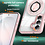 Ntech Magsafe Hoesje Geschikt voor Samsung Galaxy S26 Plus hoesje Transparant Rose Goud - Met kickstand Draaibare Ring Houder