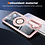 Ntech Magsafe Hoesje Geschikt voor Samsung Galaxy S26 Plus hoesje Transparant Rose Goud - Met kickstand Draaibare Ring Houder