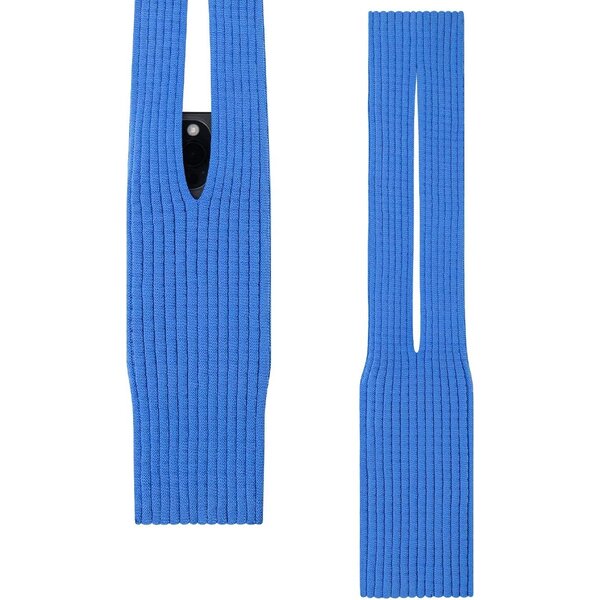 Ntech Telefoontasje Gebreid met Koord Blauw – Stretch Smartphone Tas, Lichtgewicht Telefoonhoesje voor Schouder & Crossbody