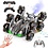 Ntech Ntech 8WD RC Stunt Auto met Gebarenbesturing Grijs – 360° Flip & Spins, Dubbelzijdig Rijden, LED-Verlichting, Waternevel & Muziek – 2,4 GHz Afstandsbediening – Stoere Stuntauto voor Kinderen