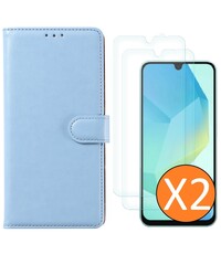 Ntech Hoesje geschikt voor Samsung Galaxy A16 4G / 5G hoesje Blauw
