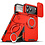 Ntech  Hoesje Geschikt voor iPhone 18 Pro Max Hoesje - Rood Hybrid Armor, Schokbestendig met Ringhouder & Kickstand, Verhoogde Camerabescherming – voor MagSafe - Ntech