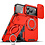 Ntech  Hoesje Geschikt voor iPhone 18 Pro Hoesje - Rood Hybrid Armor, Schokbestendig met Ringhouder & Kickstand, Verhoogde Camerabescherming – voor MagSafe - Ntech