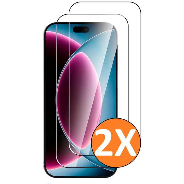 Ntech Screenprotector Geschikt voor iPhone 17/17 Pro/18 Pro/iPhone 16 Pro - Beschermglas - gehard glas – tempered glass - 2 Stuks