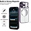 Ntech Hoesje Geschikt  iPhone 18 Pro Max Hoesje – Transparant/Paars Hybrid Backcover, MagSafe Compatibel & Verhoogde Camerabescherming – Slank en Stevig - Ntech