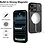 Ntech Hoesje Geschikt  iPhone 18 Pro Hoesje – Transparant/Zwart Hybrid Backcover, MagSafe Compatibel & Verhoogde Camerabescherming – Slank en Stevig - Ntech