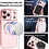 Ntech Hoesje Geschikt  iPhone 18 Pro Hoesje – Transparant/Rose Goud Hybrid Backcover, MagSafe Compatibel & Verhoogde Camerabescherming – Slank en Stevig - Ntech