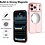 Ntech Hoesje Geschikt  iPhone 18 Pro Hoesje – Transparant/Rose Goud Hybrid Backcover, MagSafe Compatibel & Verhoogde Camerabescherming – Slank en Stevig - Ntech