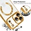 Ntech Hoesje Geschikt  iPhone 18 Pro Hoesje – Transparant/Goud Hybrid Backcover, MagSafe Compatibel & Verhoogde Camerabescherming – Slank en Stevig - Ntech