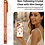 Ntech Hoesje Geschikt  iPhone 18 Pro Hoesje – Transparant/Oranje Hybrid Backcover, MagSafe Compatibel & Verhoogde Camerabescherming – Slank en Stevig - Ntech