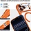 Ntech Hoesje Geschikt  iPhone 18 Pro Hoesje – Transparant/Oranje Hybrid Backcover, MagSafe Compatibel & Verhoogde Camerabescherming – Slank en Stevig - Ntech