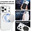 Ntech Hoesje Geschikt  iPhone 18 Pro Hoesje – Transparant/Zliver Hybrid Backcover, MagSafe Compatibel & Verhoogde Camerabescherming – Slank en Stevig - Ntech