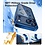 Ntech Hoesje Geschikt  iPhone 18 Pro Hoesje – Transparant/Blauw Hybrid Backcover, MagSafe Compatibel & Verhoogde Camerabescherming – Slank en Stevig - Ntech