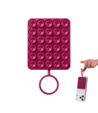 Ntech Ntech Siliconen Telefoonhouder met Zuignap – Wine Rood