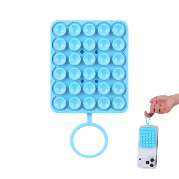 Ntech Ntech Siliconen Telefoonhouder met Zuignap – Blauw Handsfree Telefoonhoesje – Geschikt voor iPhone 18Pro / 18 Por Max /17/16/15, Samsung Galaxy S26/S25/S24 & Meer – iPhone & Android