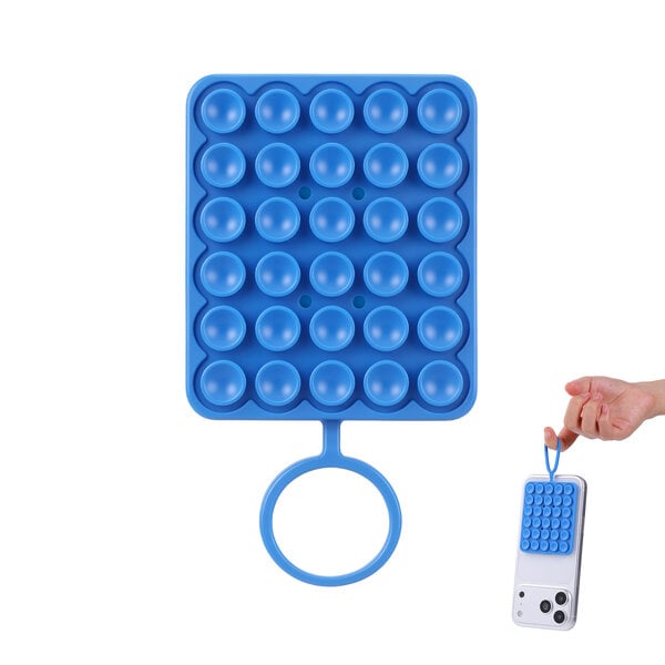 Ntech Ntech Siliconen Telefoonhouder met Zuignap – Donker Blauw Handsfree Telefoonhoesje – Geschikt voor iPhone 18Pro / 18 Por Max /17/16/15, Samsung Galaxy S26/S25/S24 & Meer – iPhone & Android