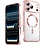 Ntech Hoesje Geschikt  iPhone 18 Pro Max Hoesje – Transparant/Rose Goud Hybrid Backcover, MagSafe Compatibel & Verhoogde Camerabescherming – Slank en Stevig - Ntech