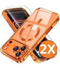 Ntech Ntech Hoesje Geschikt voor iPhone 17 Pro / iPhone 18 Pro hoesje Oranje