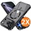 Ntech Ntech Hoesje Geschikt voor iPhone 18 Pro Max / iPhone 17 Pro Max hoesje Zwart – MagSafe Transparante Backcover met Lensbeschermer + Screenprotector – 2 Stuks