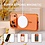 Ntech Ntech Hoesje Geschikt voor iPhone 18 Pro Max / iPhone 17 Pro Max hoesje Oranje – MagSafe Transparante Backcover met Lensbeschermer + Screenprotector – 2 Stuks