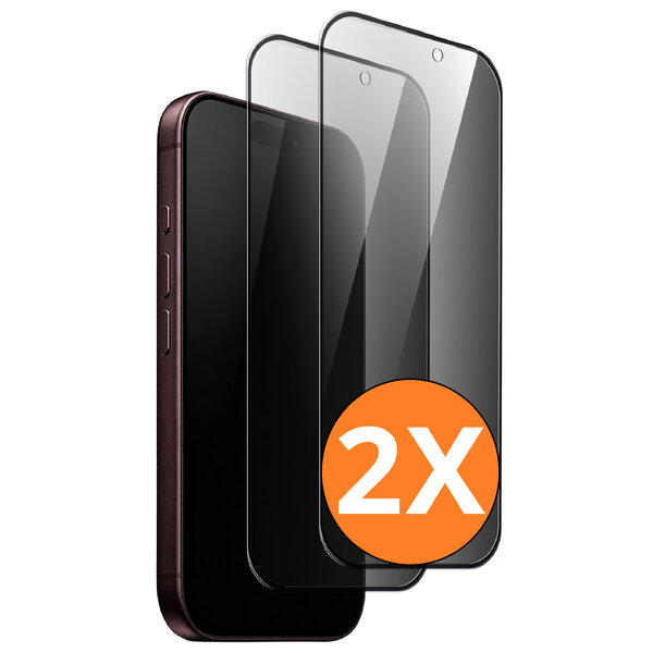 Ntech Screenprotector - Geschikt voor iPhone 18 Pro Screenprotector Privacy Bescherm Glas - 2 Stuks - Screenprotector Geschikt voor iPhone 18 Pro Privacy Screenprotector Tempered Glass