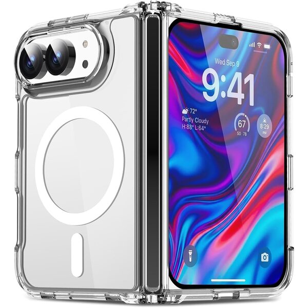 Ntech MagSafe hoesje Geschikt voor iPhone 18 Ultra Transparant Shockproof Hoesje - Schokbestendig TPU hoesje iPhone 18 Ultra
