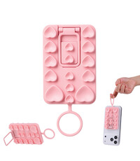 Ntech Telefoonhouder met siliconen zuignap met stand Roze,