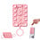 Ntech Telefoonhouder met siliconen zuignap met stand Roze, geschikt voor alle iPhone 18 Pro / 17 Pro / 16 Por / 15 / Samsung S26 / S26 ultra / S25 / S24, antislip en valbestendige telefoonhouder