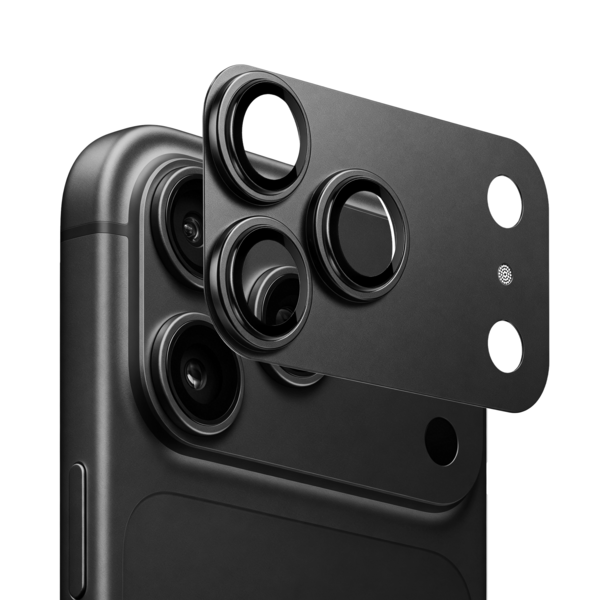 Ntech Ntech Camera Lens Protector voor iPhone 18 Pro Max Zwart – Matte Metalen Camera Lens Beschermer – Full Coverage – Krasbestendig