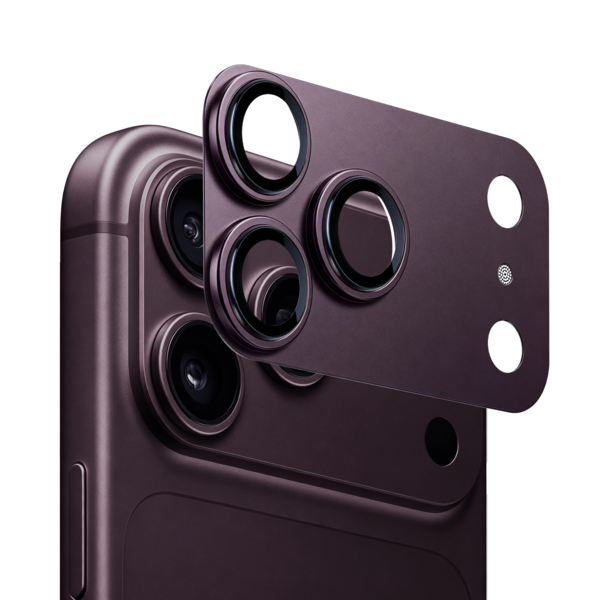 Ntech Ntech Camera Lens Protector voor iPhone 18 Pro Max Kersen Rood – Matte Metalen Camera Lens Beschermer – Full Coverage – Krasbestendig