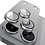 Ntech Ntech Camera Lens Protector voor iPhone 18 Pro Zliver – Matte Metalen Camera Lens Beschermer – Full Coverage – Krasbestendig