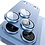 Ntech Ntech Camera Lens Protector voor iPhone 18 Pro Licht Blauw – Matte Metalen Camera Lens Beschermer – Full Coverage – Krasbestendig