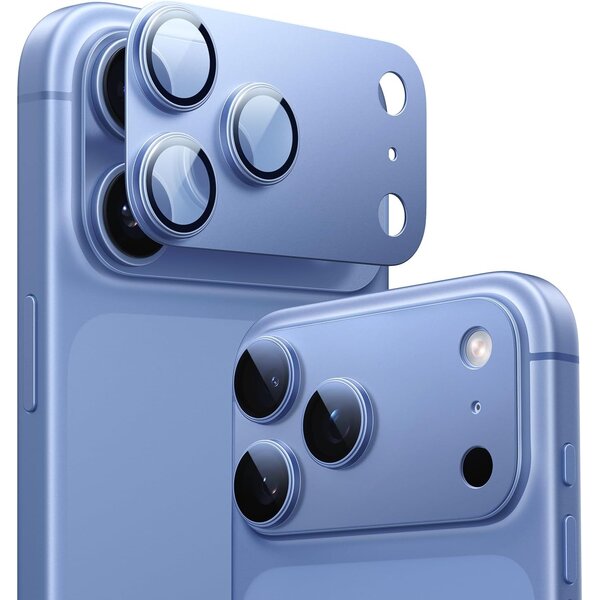 Ntech Ntech Camera Lens Protector voor iPhone 18 Pro Licht Blauw – Matte Metalen Camera Lens Beschermer – Full Coverage – Krasbestendig