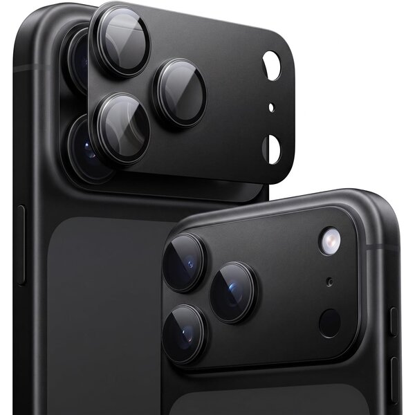 Ntech Ntech Camera Lens Protector voor iPhone 18 Pro Zwart – Matte Metalen Camera Lens Beschermer – Full Coverage – Krasbestendig