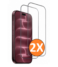 Ntech Full Cover Screenprotector geschikt voor iPhone 18 Pro Zwart