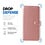 Ntech Hoesje geschikt voor iPhone 18 Pro hoesje Rose Goud pasjeshouder telefoon hoes - Met screenprotector tempered glass voor iPhone 18 pro - 2x