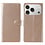 Ntech Hoesje geschikt voor iPhone 18 Pro hoesje Goud pasjeshouder telefoon hoes - Met screenprotector tempered glass voor iPhone 18 pro - 2x