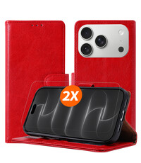 Ntech Hoesje geschikt voor iPhone 18 Pro hoesje Rood