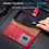 Ntech Hoesje geschikt voor iPhone 18 Pro hoesje Rood pasjeshouder telefoon hoes - Met screenprotector tempered glass voor iPhone 18 pro - 2x
