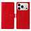 Ntech Hoesje geschikt voor iPhone 18 Pro hoesje Rood pasjeshouder telefoon hoes - Met screenprotector tempered glass voor iPhone 18 pro - 2x