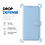 Ntech Hoesje geschikt voor iPhone 18 Pro hoesje Blauw pasjeshouder telefoon hoes - Met screenprotector tempered glass voor iPhone 18 pro - 2x