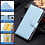 Ntech Hoesje geschikt voor iPhone 18 Pro hoesje Blauw pasjeshouder telefoon hoes - Met screenprotector tempered glass voor iPhone 18 pro - 2x
