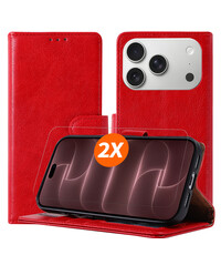 Ntech Hoesje geschikt voor iPhone 18 Pro Max hoesje Rood
