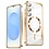 Ntech Hoesje Geschikt voor Samsung Galaxy S26 FE / S25 FE hoesje backcover Goud – Geschikt voor Magsafe Lens beschermer – Transparant