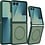 Ntech MagSafe hoesje Geschikt voor Samsung Galaxy Z Flip 8 hoesje Groen - Z Flip 7 Hoesje Shockproof - Schokbestendig TPU hoesje Samsung Z Flip 8 - Flip 7